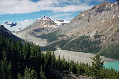 60 Mount Habel, Peyto Peak, Caldron Peak, Peyto Lake In Summer From Near Icefields Parkway